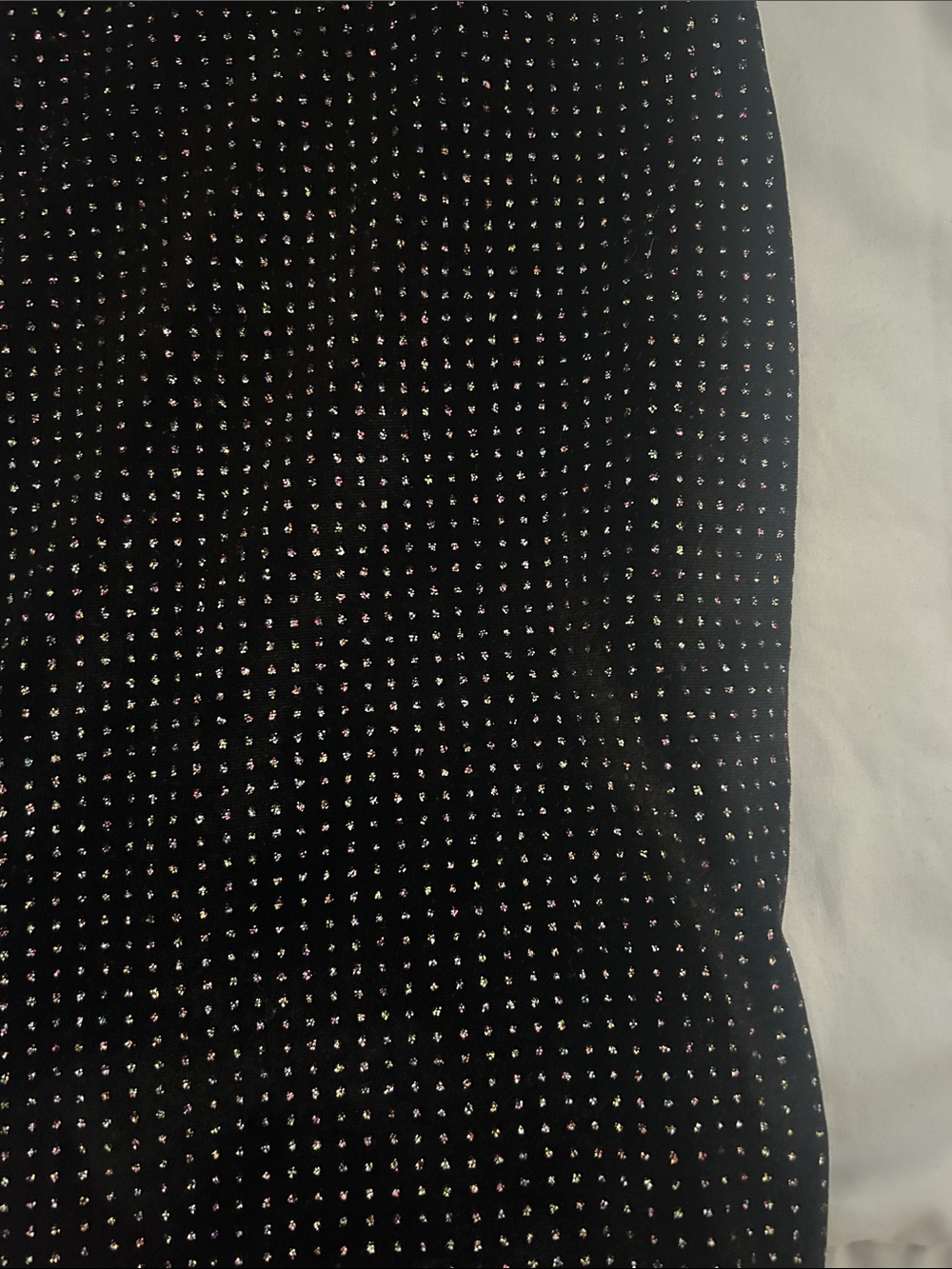 Black Off-Shoulder Rhinestone Bodycon Dress - Picture 6 of 8